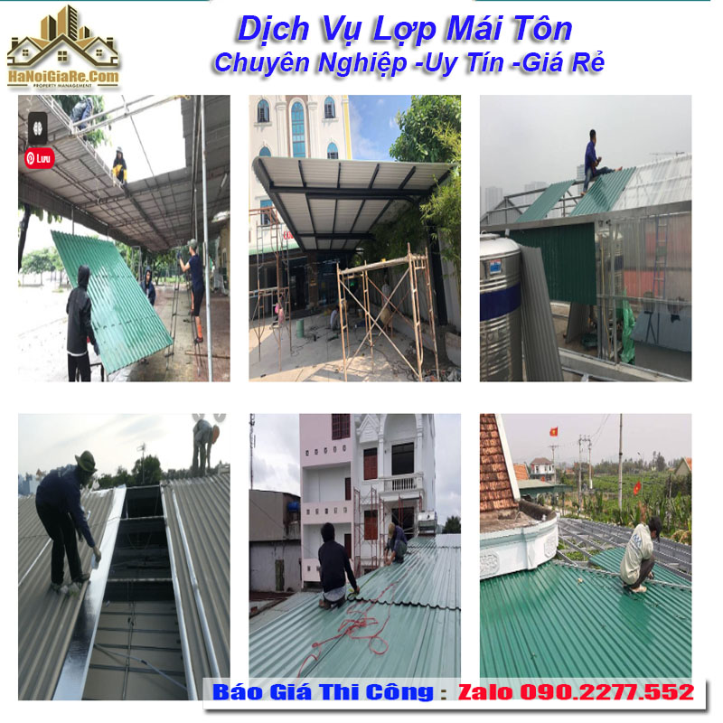 Dịch Vụ Lợp Mái Tôn Chống Nóng - Xây Nhà Trọn Gói