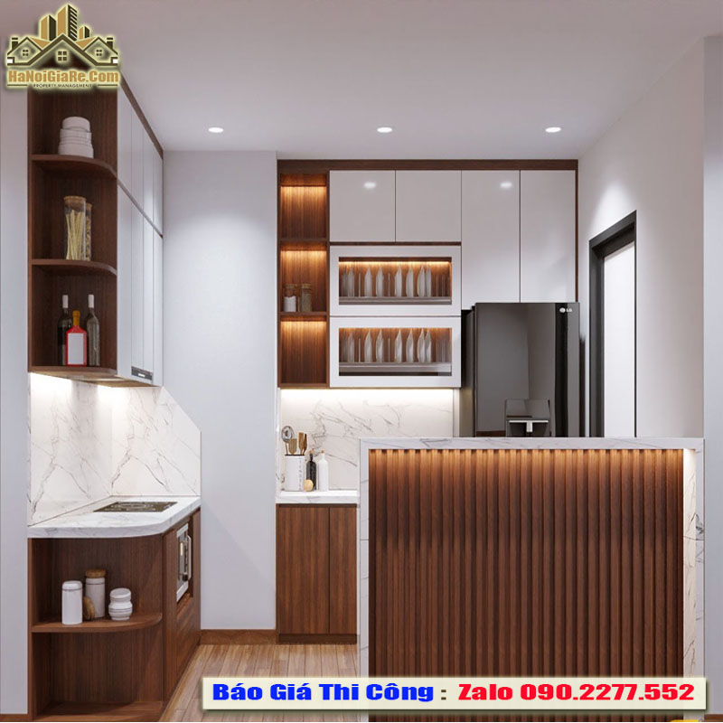 Cải tạo tủ bếp chung cư Hải Dương nâng cấp chống ẩm hiệu quả