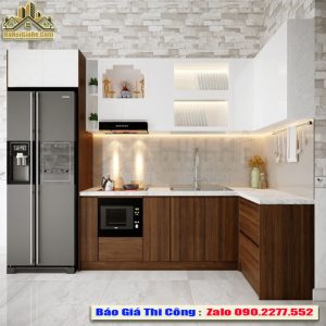Tủ Bếp Gỗ Công Nghiệp Cánh Acrylic Có Chống Ẩm Không? Đánh Giá Chi Tiết